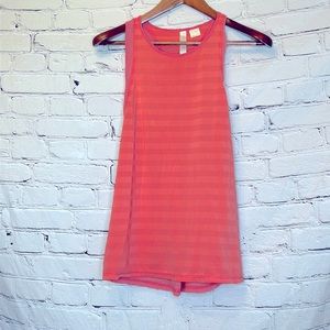 Brisas Coral Orange Sleeveless Athletic Tank Top Size Medium Excellent Condition
